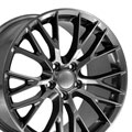 OE Wheels CV22B-19100-5475-79G 19" Replica fits Chevy Corvette C7 Z06 Gunmetal