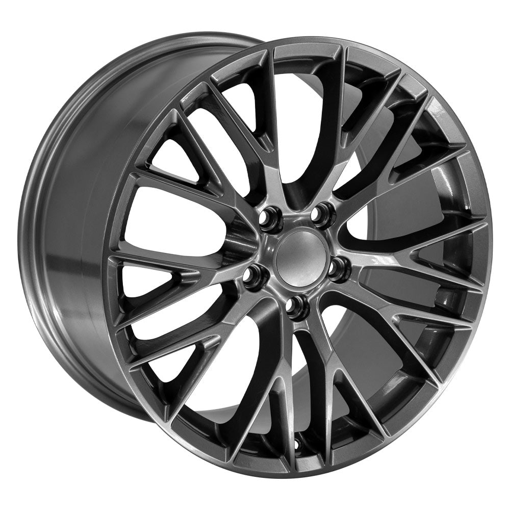 OE Wheels CV22B-19100-5475-79G 19" Replica fits Chevy Corvette C7 Z06 Gunmetal