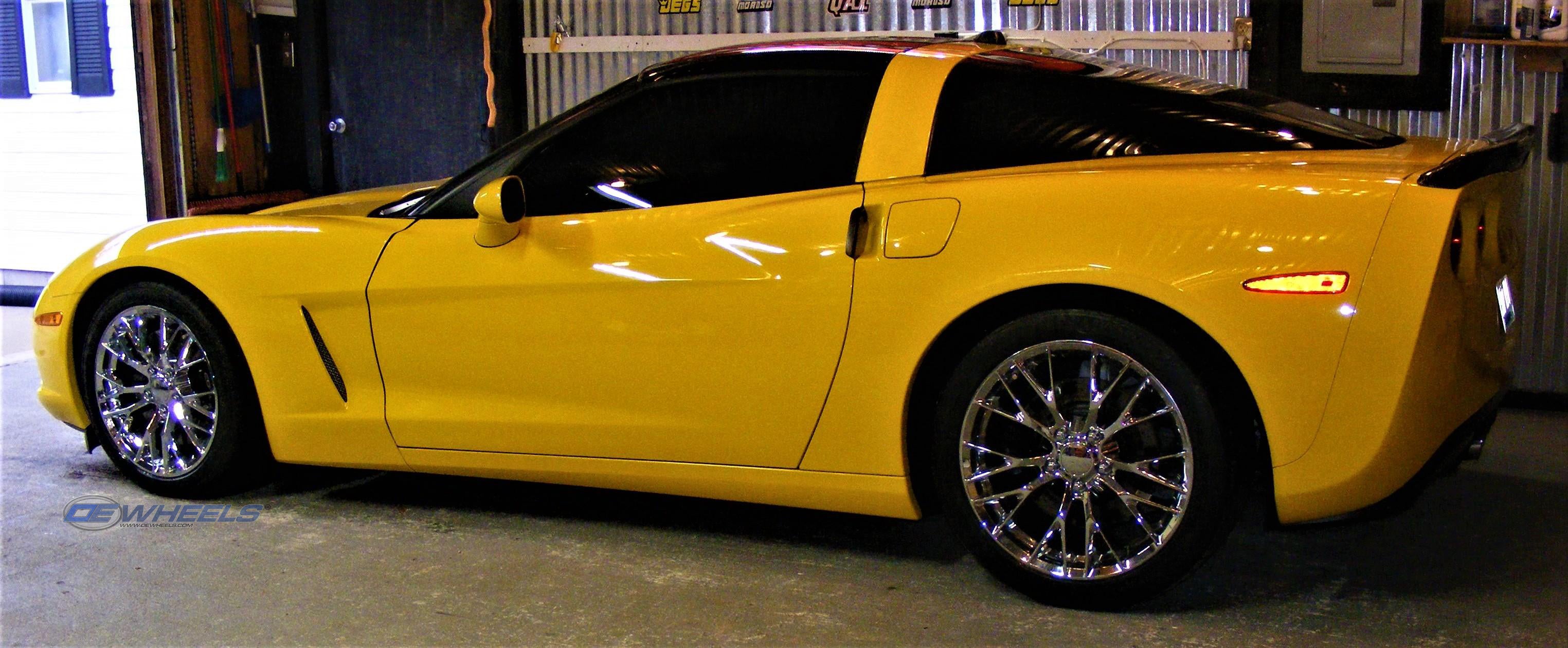 OE Wheels CV22B-19100-5475-79C 19" Replica fits Chevrolet Corvette C7 Z06 Chrome