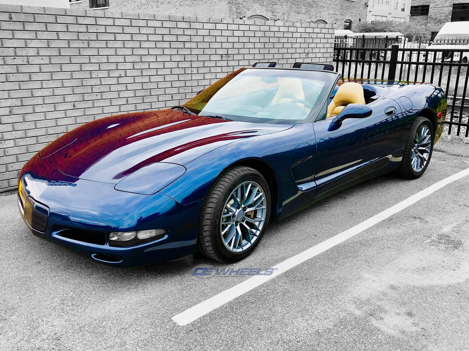 OE Wheels CV22B-18085-5475-56G 18" Replica fits Chevy Corvette C7 Z06 Gunmetal