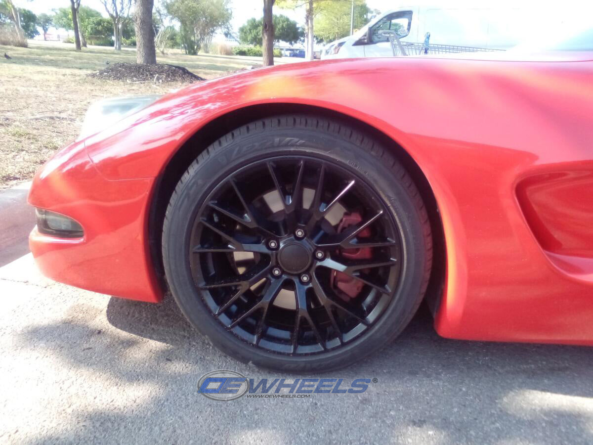 OE Wheels CV22B-18085-5475-56B1 18" Replica fits Chevrolet Corvette C7 Z06 Black