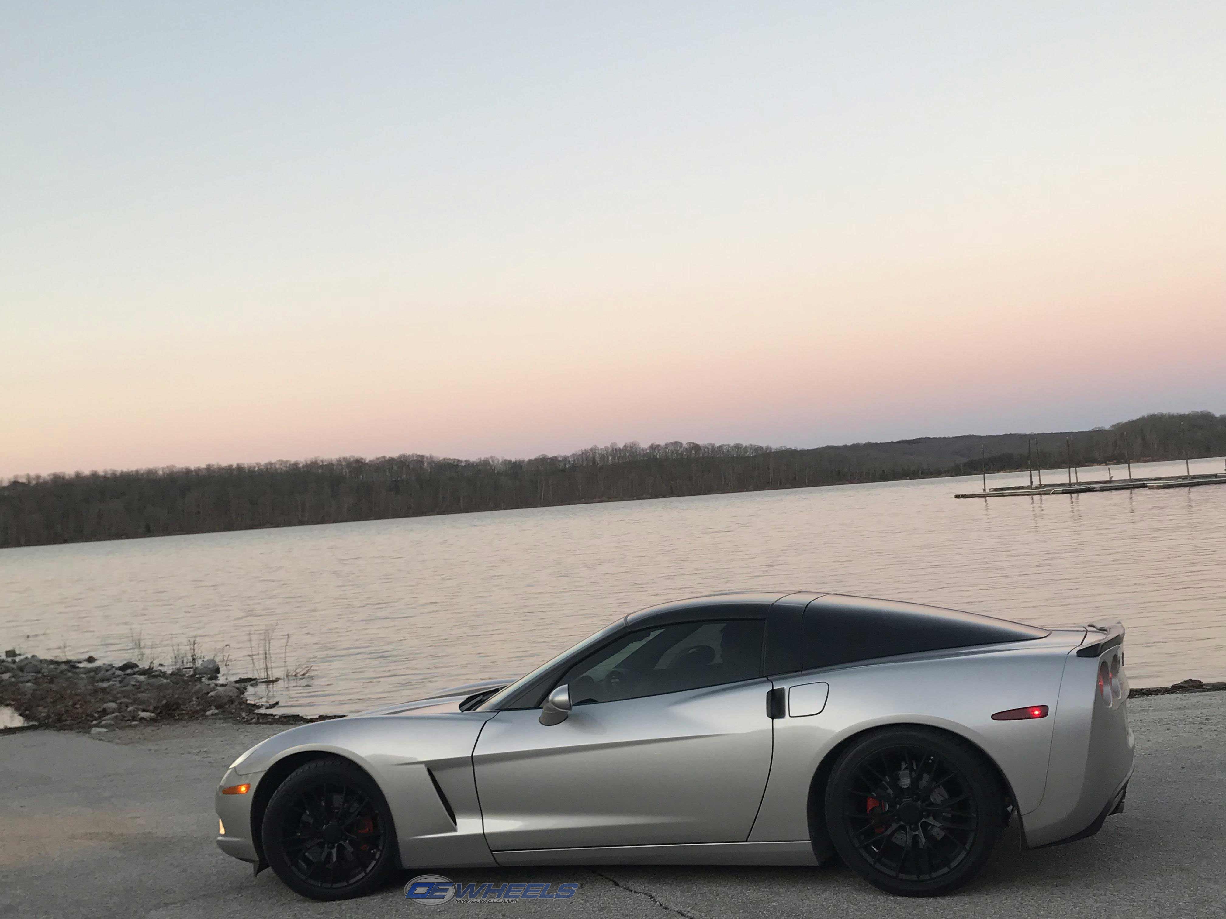 OE Wheels CV22B-19100-5475-79B1 19" Replica fits Chevrolet Corvette C7 Z06 Black