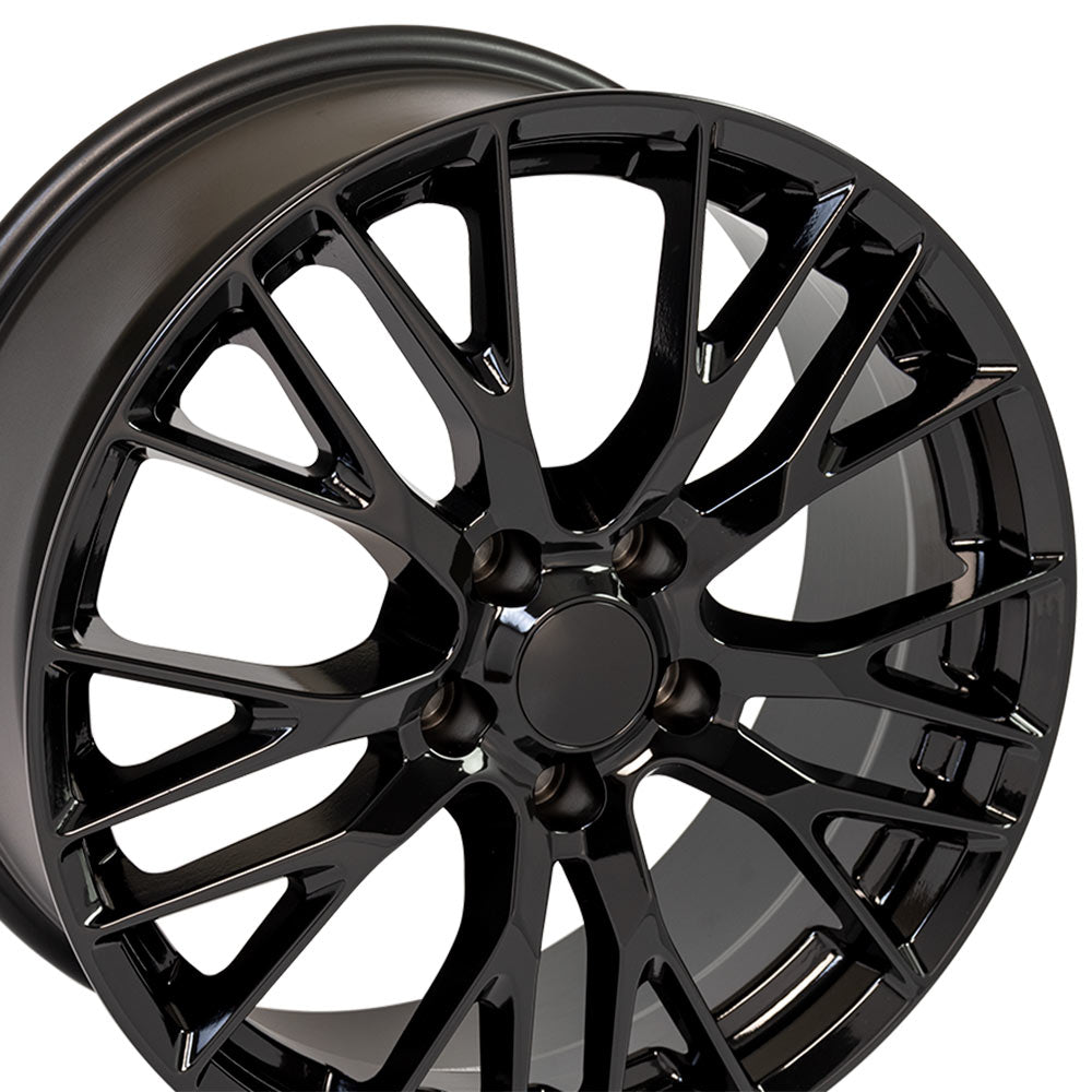 OE Wheels CV22C-19085-5475-56B 19" Replica fits Chevrolet Corvette C7 Z06 Black