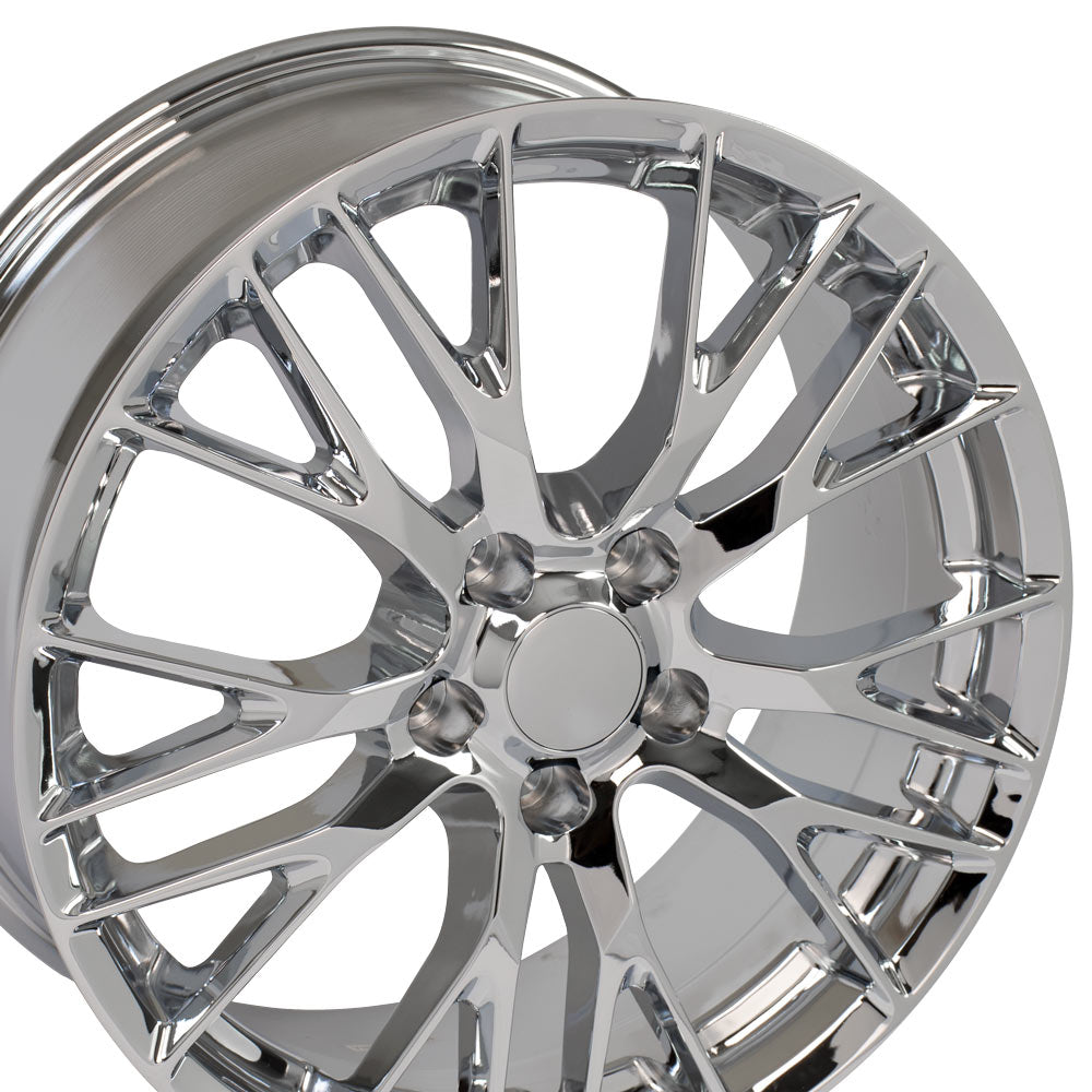OE Wheels CV22C-19085-5475-56C 19" Replica fits Chevrolet Corvette C7 Z06 Chrome