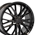 OE Wheels CV22C-20010-5475-79B 20" Replica fits Chevrolet Corvette C7 Z06 Black