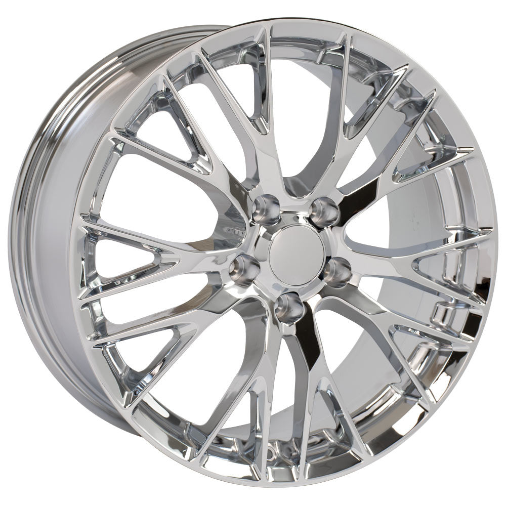 OE Wheels CV22C-20010-5475-79C 20" Replica fits Chevrolet Corvette C7 Z06 Chrome