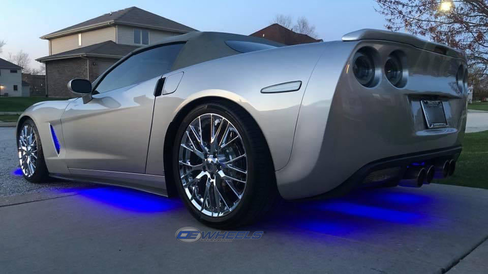 OE Wheels CV22C-20010-5475-79C 20" Replica fits Chevrolet Corvette C7 Z06 Chrome