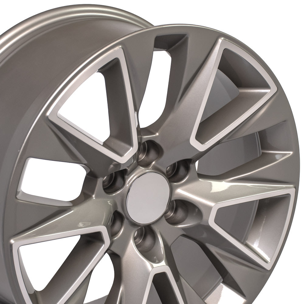 OE Wheels CV26-20090-6550-28MS 20" Replica fits Chevrolet Silverado LTZ Machined