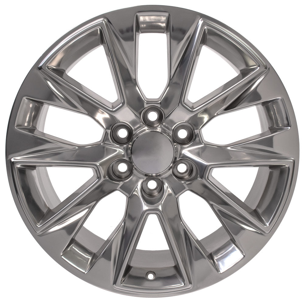 OE Wheels CV26-20090-6550-28P 20" Replica fits Chevrolet Silverado LTZ Polished