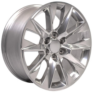 OE Wheels CV26-20090-6550-28P 20" Replica fits Chevrolet Silverado LTZ Polished