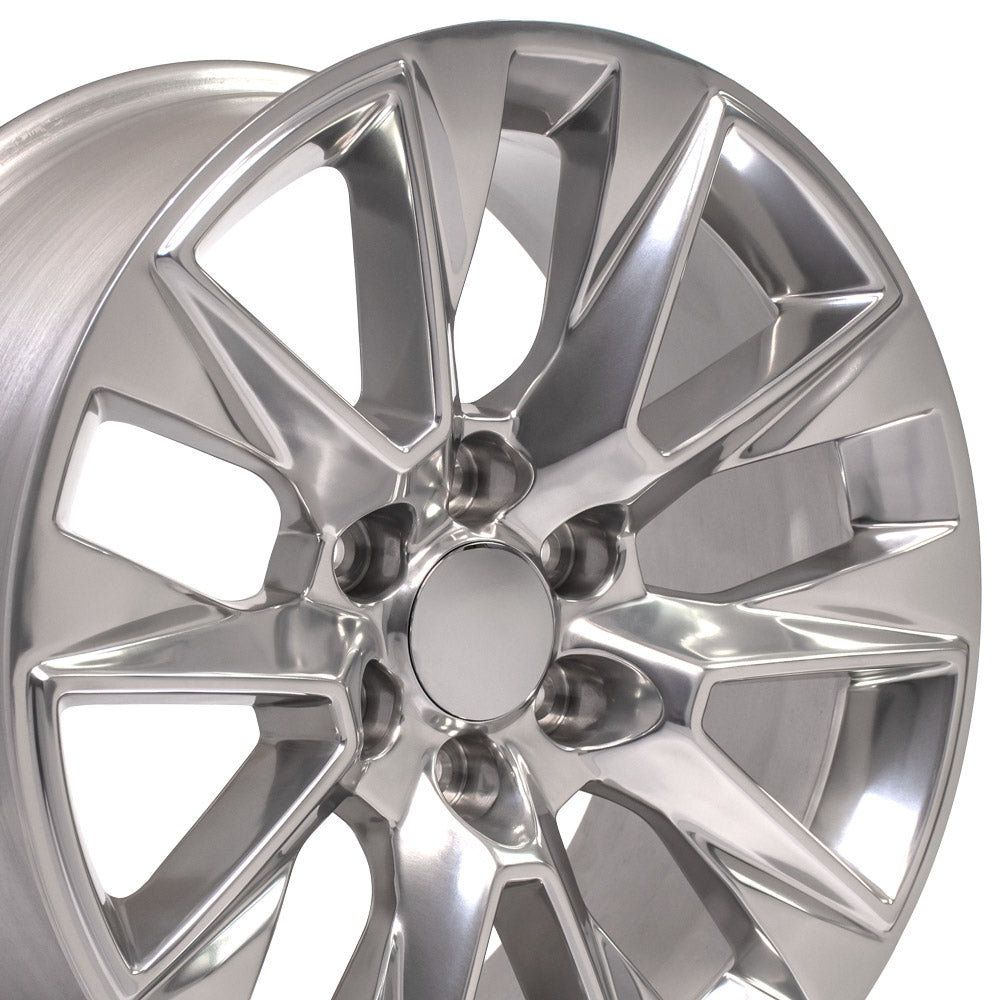 OE Wheels CV26-20090-6550-28P 20" Replica fits Chevrolet Silverado LTZ Polished