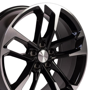 OE Wheels CV29-20095-5120-39MB 20" Replica fits Chevrolet Camaro Black Mach'd