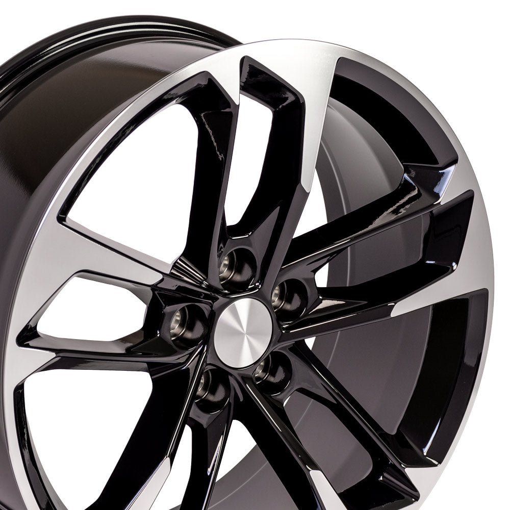 OE Wheels CV29-20095-5120-39MB 20" Replica fits Chevrolet Camaro Black Mach'd