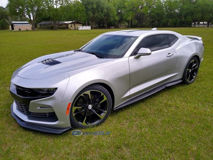 OE Wheels CV29-20085-5120-25MB 20" Replica fits Chevrolet Camaro Black Mach'd