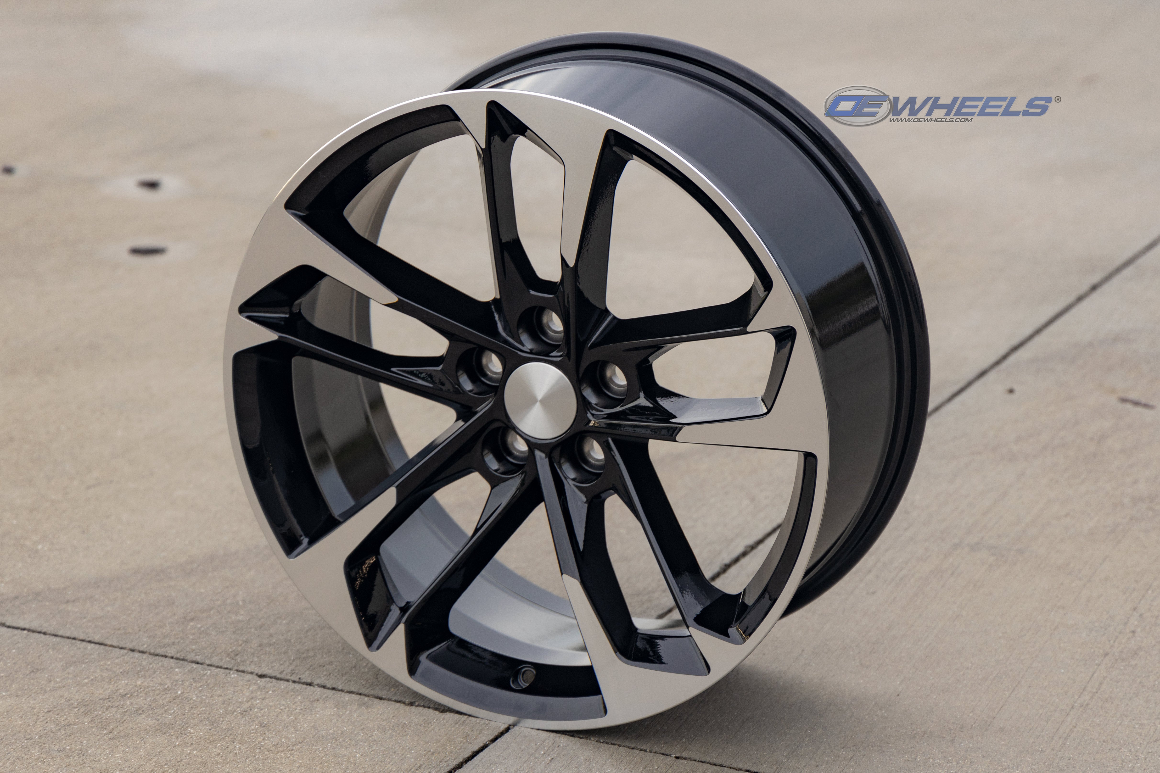 OE Wheels CV29-20085-5120-25MB 20" Replica fits Chevrolet Camaro Black Mach'd