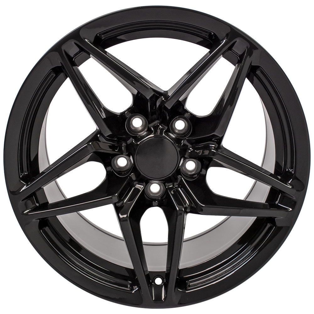 OE Wheels CV31-17110-5475-50B 17" Replica fits Chevrolet Corvette C7 ZR1 Black