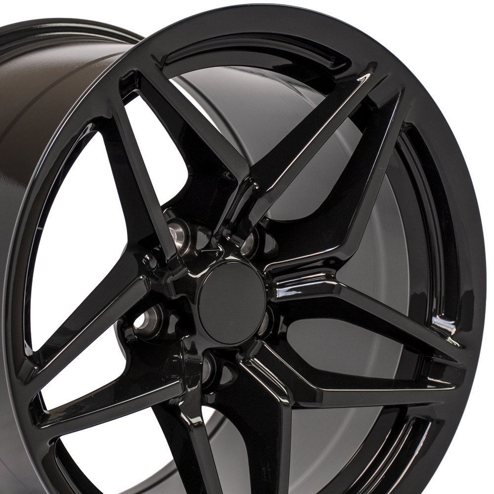 OE Wheels CV31-17110-5475-50B 17" Replica fits Chevrolet Corvette C7 ZR1 Black