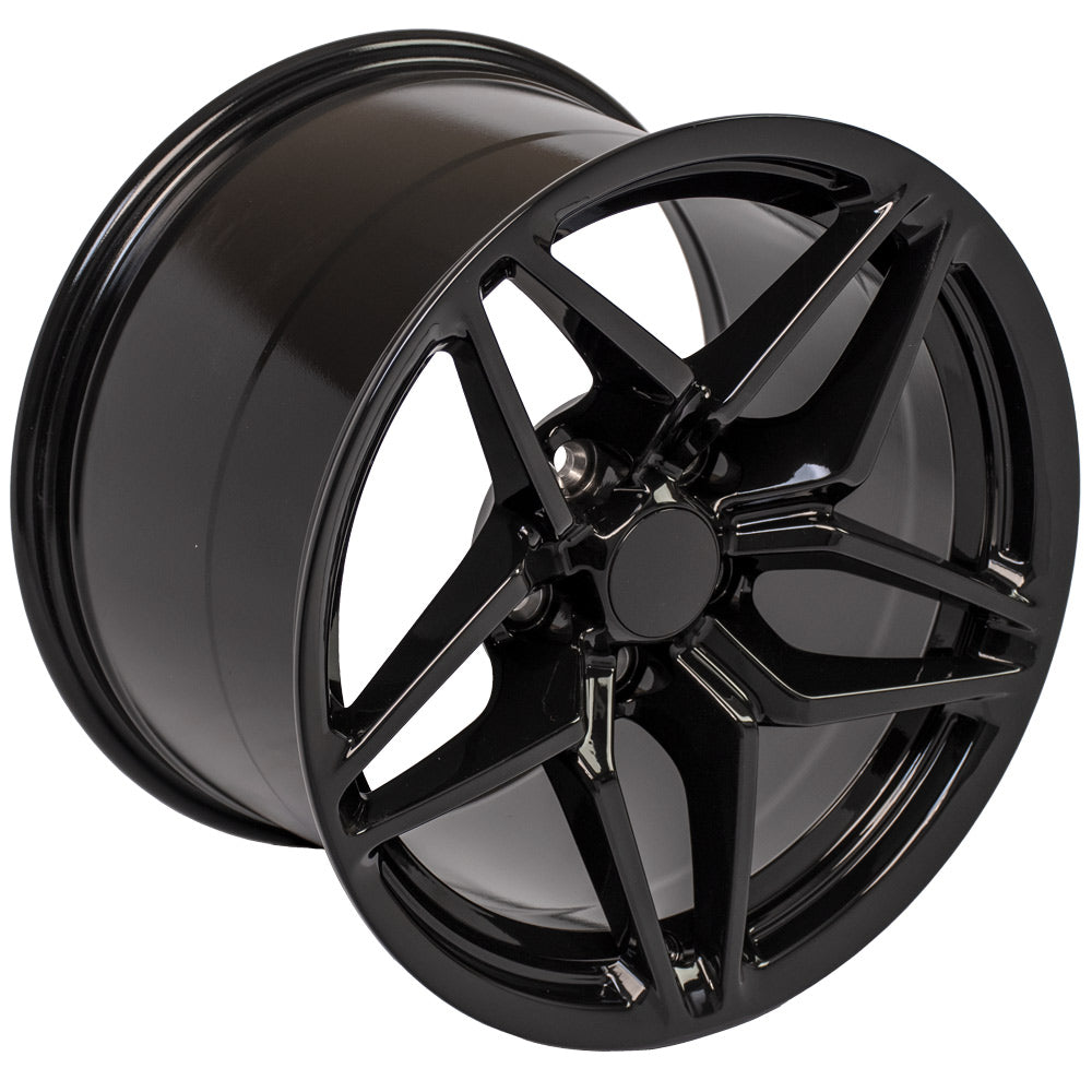OE Wheels CV31-17110-5475-50B 17" Replica fits Chevrolet Corvette C7 ZR1 Black