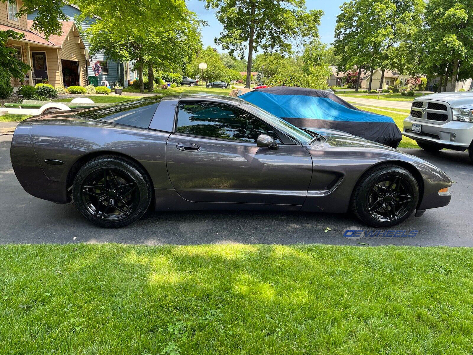 OE Wheels CV31-18105-5475-56B 18" Replica fits Chevrolet Corvette C7 ZR1 Black