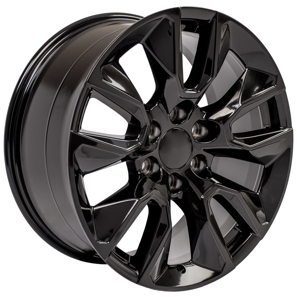 OE Wheels CV32-20090-6550-28B 20" Replica fits Chevrolet Silverado 20x9 Black