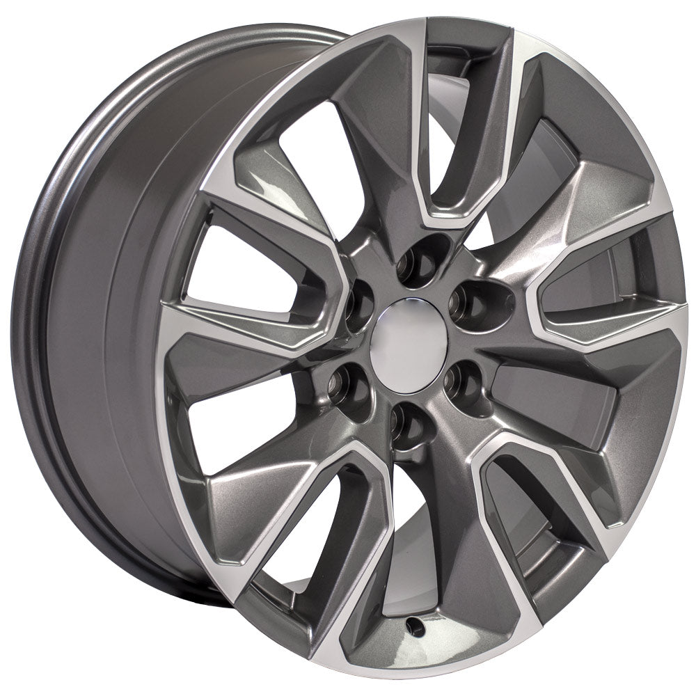 OE Wheels CV32-20090-6550-28MG 20" Replica fits Chevrolet Silverado Machined