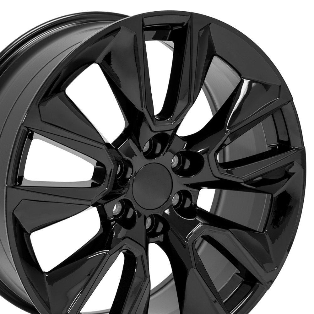 OE Wheels CV32-22090-6550-28B 22" Replica fits Chevrolet Silverado 1500 Black