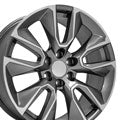 OE Wheels CV32-22090-6550-28MG 22" Replica fits Chevrolet Silverado Gunmetal