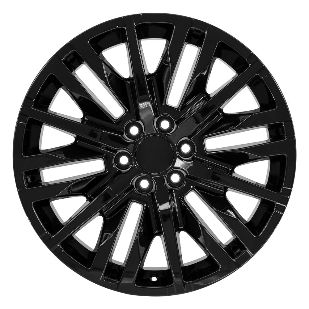OE Wheels CV33-22090-6550-28B 22" Replica fits GMC Sierra 1500 22x9 Gloss Black
