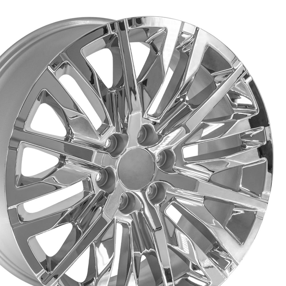 OE Wheels CV33-22090-6550-28C 22" Replica CV33 fits GMC Sierra 1500 22x9 Chrome