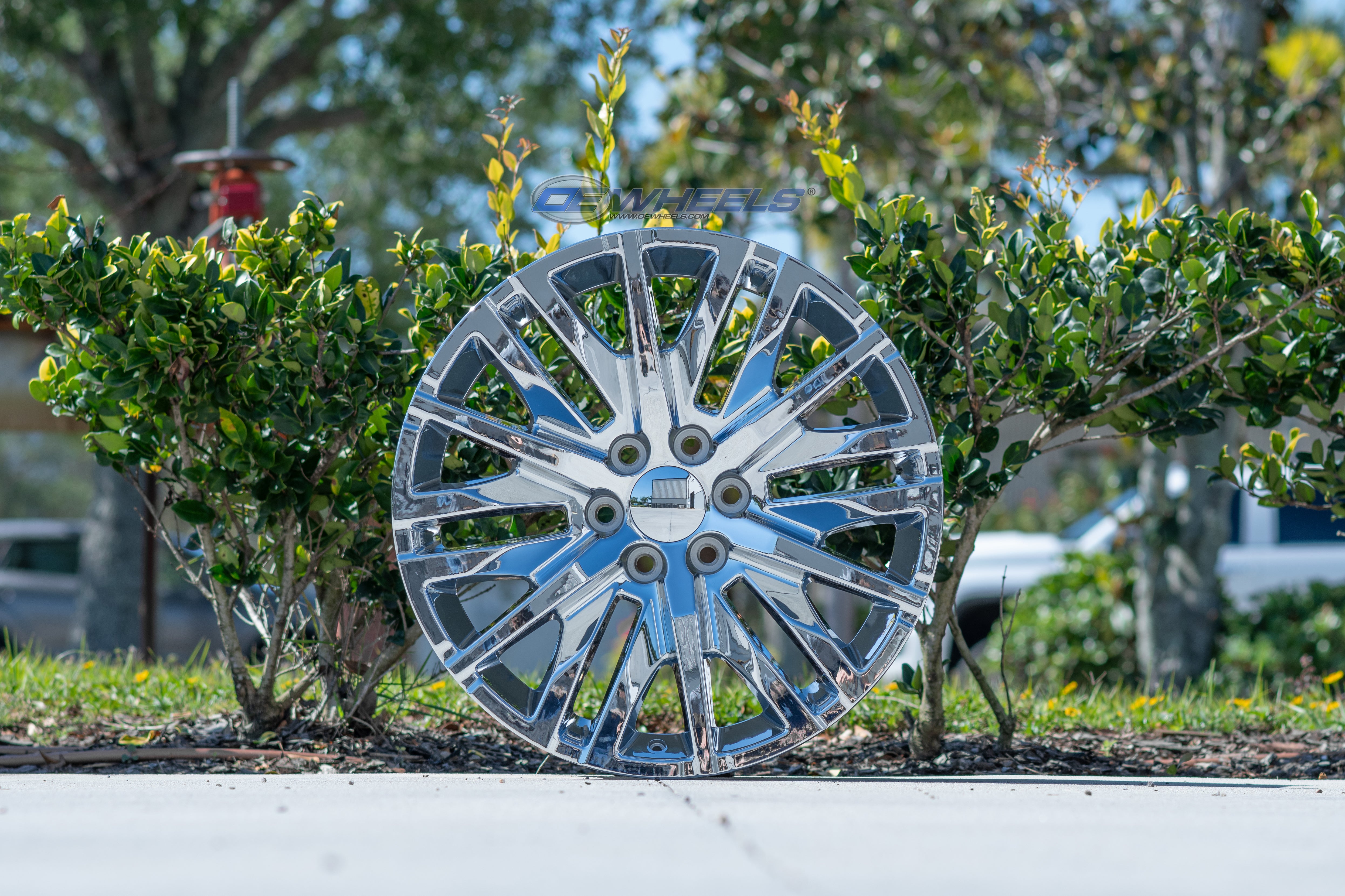 OE Wheels CV33-22090-6550-28C 22" Replica CV33 fits GMC Sierra 1500 22x9 Chrome