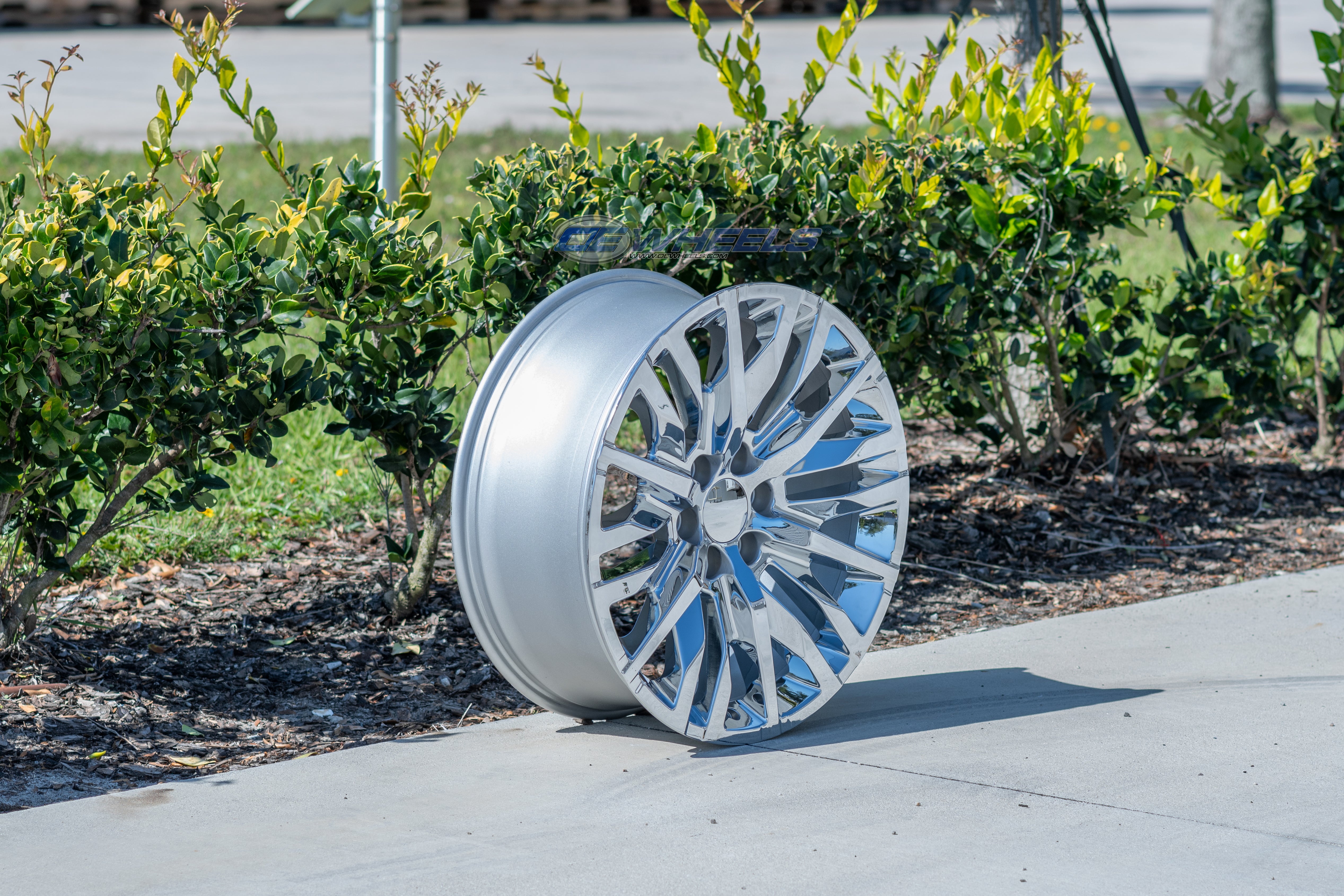 OE Wheels CV33-22090-6550-28C 22" Replica CV33 fits GMC Sierra 1500 22x9 Chrome