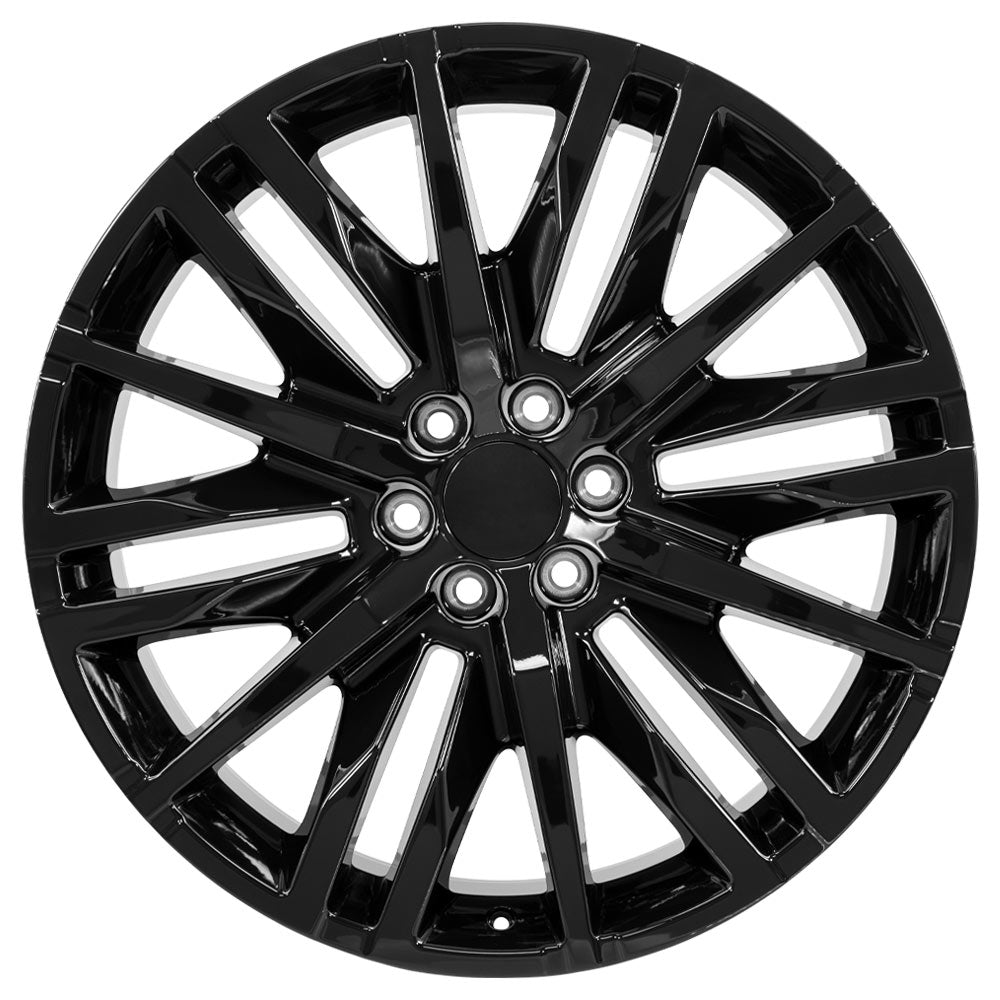 OE Wheels CV33-24100-6550-28B 24" Replica fits GMC Sierra 1500 24x10 Gloss Black