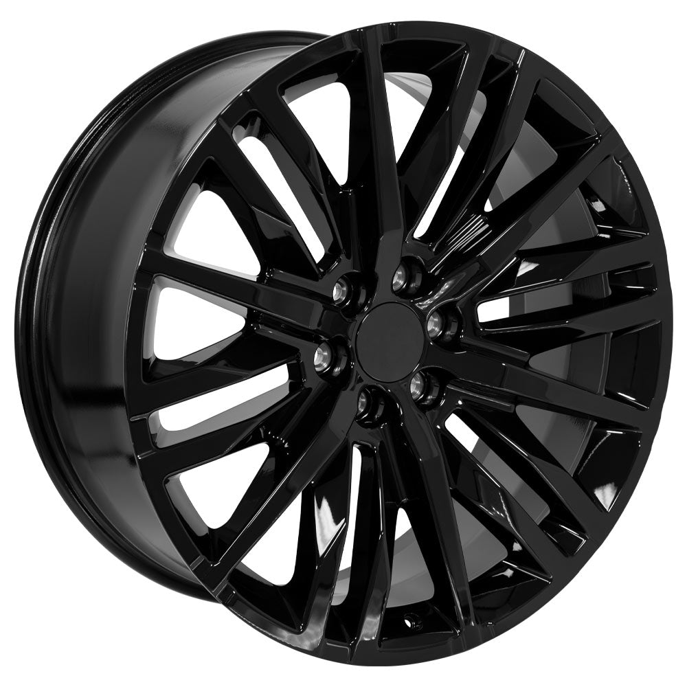 OE Wheels CV33-24100-6550-28B 24" Replica fits GMC Sierra 1500 24x10 Gloss Black