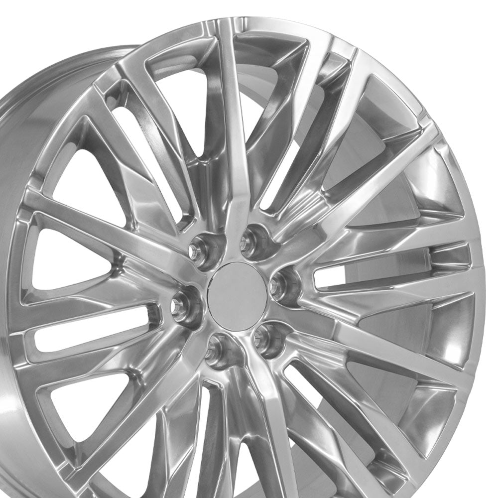 OE Wheels CV33-24100-6550-28P 24" Replica fits GMC Sierra 1500 24x10 Polished