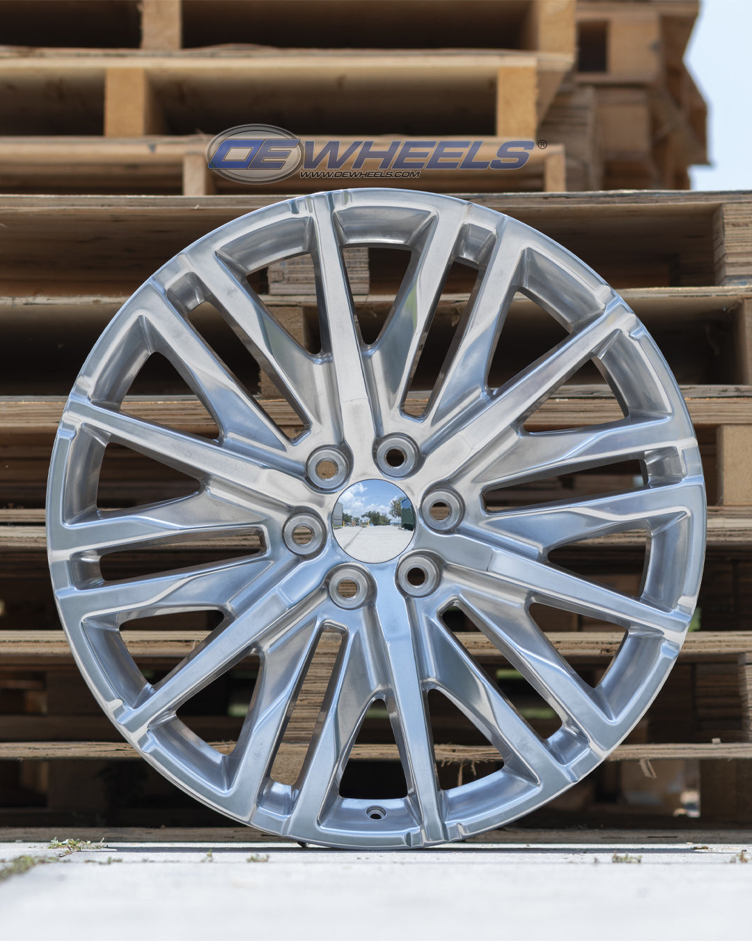 OE Wheels CV33-22090-6550-28P 22" Replica fits GMC Sierra 1500 22x9 Polished