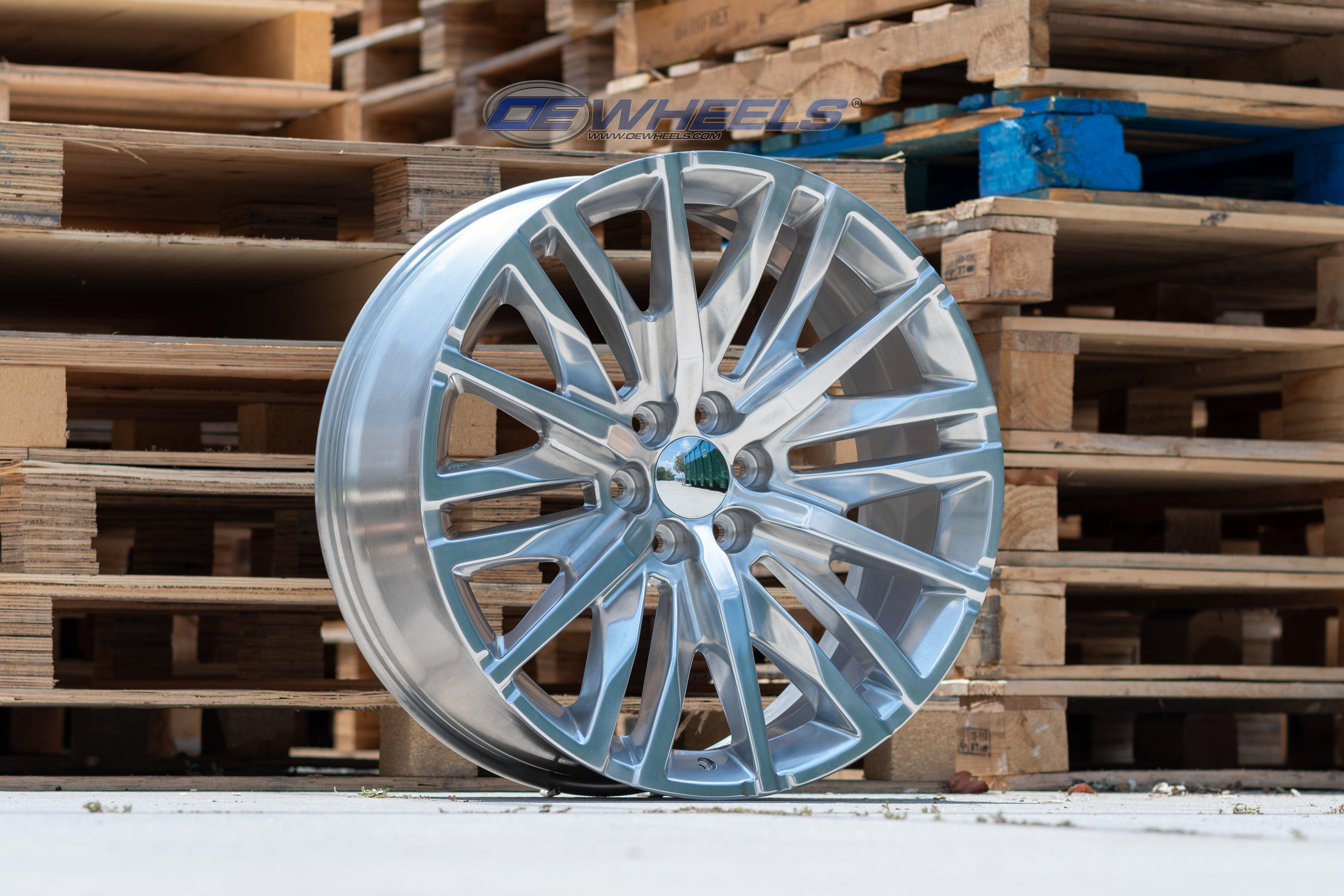OE Wheels CV33-22090-6550-28P 22" Replica fits GMC Sierra 1500 22x9 Polished