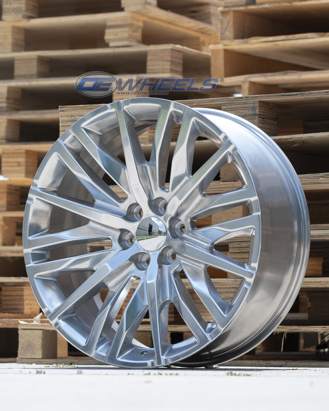 OE Wheels CV33-22090-6550-28P 22" Replica fits GMC Sierra 1500 22x9 Polished