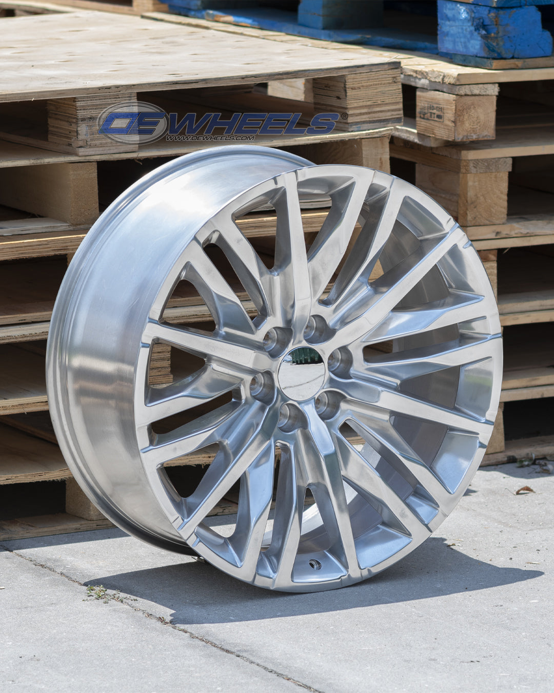 OE Wheels CV33-22090-6550-28P 22" Replica fits GMC Sierra 1500 22x9 Polished