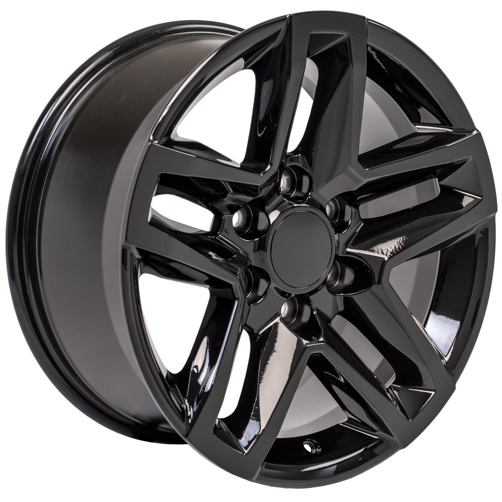 OE Wheels CV34B-18085-6550-26B 18" Replica CV34B fits Chevrolet Silverado Black