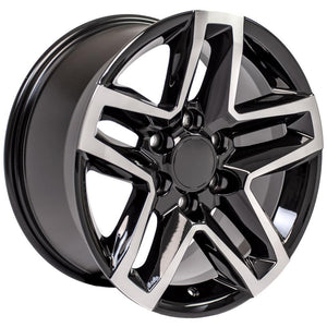 OE Wheels CV34B-18085-6550-26MB 18" Replica CV34B fits Chevrolet Silverado