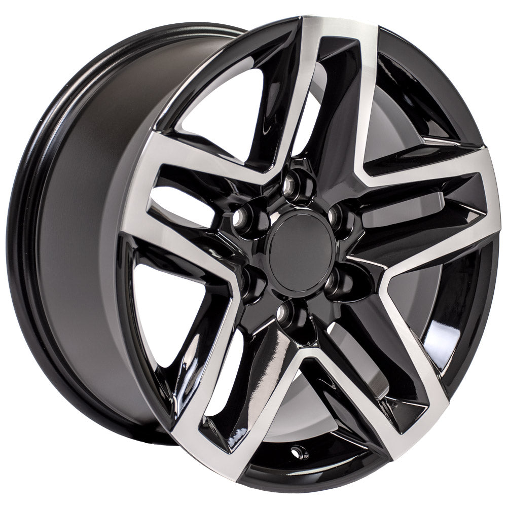 OE Wheels CV34B-18085-6550-26MB 18" Replica CV34B fits Chevrolet Silverado