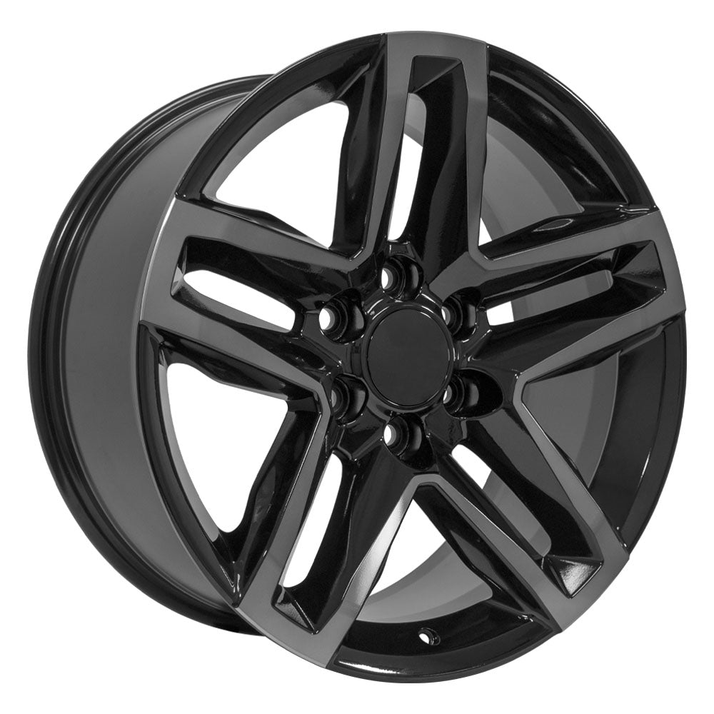 OE Wheels CV34B-22090-6550-26MBT 22" Replica fits Chevrolet Silverado Gloss Blk