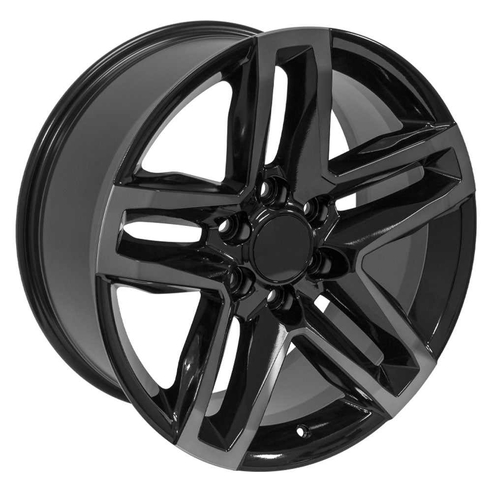 OE Wheels CV34B-22090-6550-26MBT 22" Replica fits Chevrolet Silverado Gloss Blk
