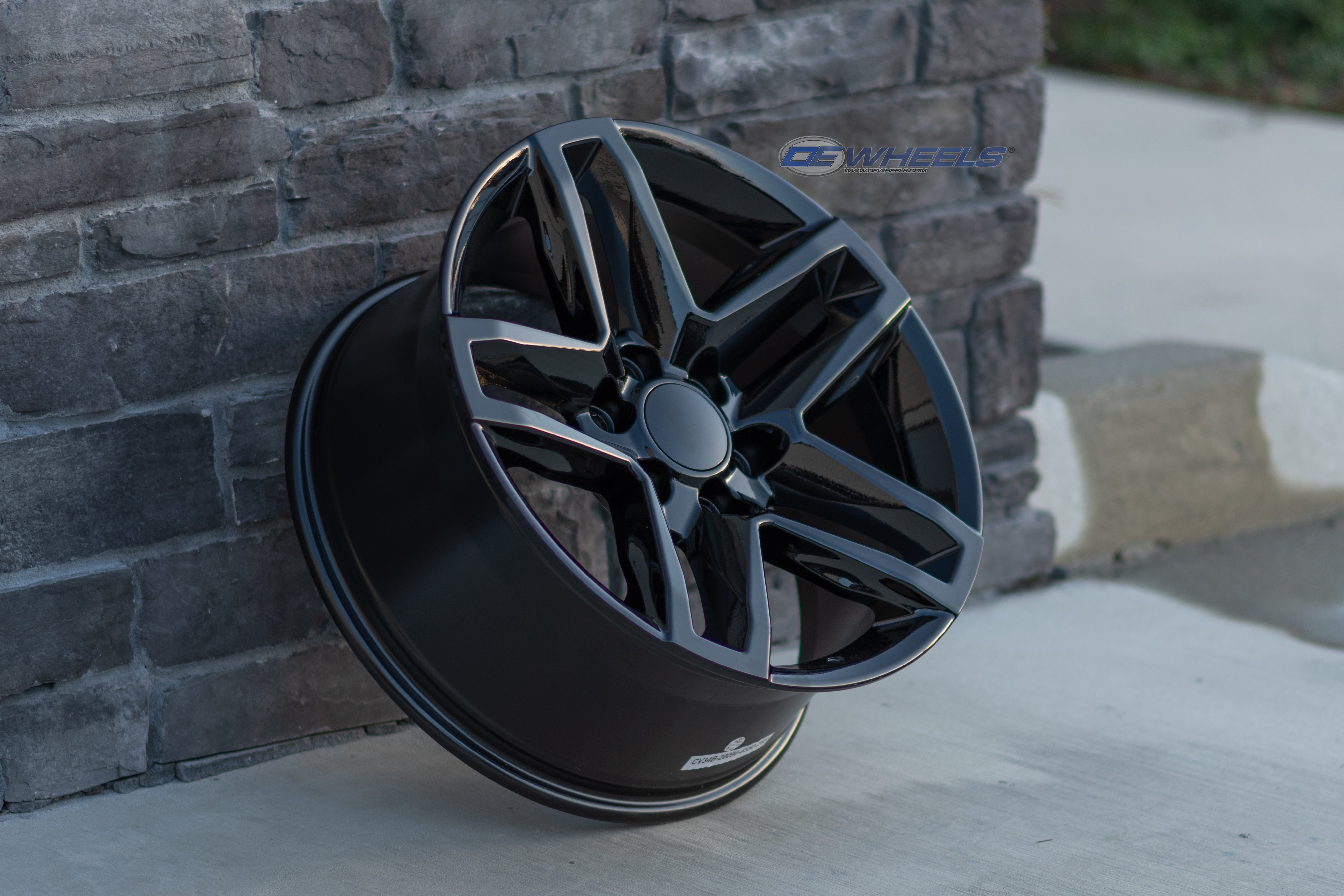 OE Wheels CV34B-20090-6550-26B 20" Replica fits Chevrolet Silverado 1500 Black