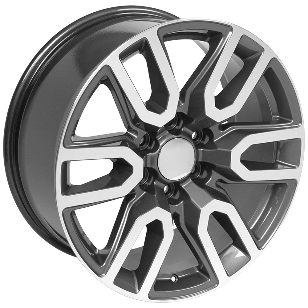 OE Wheels CV36-20090-6550-28MG 20" Replica fits GMC Sierra Gunmetal Machined