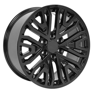 OE Wheels CV37-20090-6550-28B 20" Replica fits GMC Sierra 1500 20x9 Gloss Black