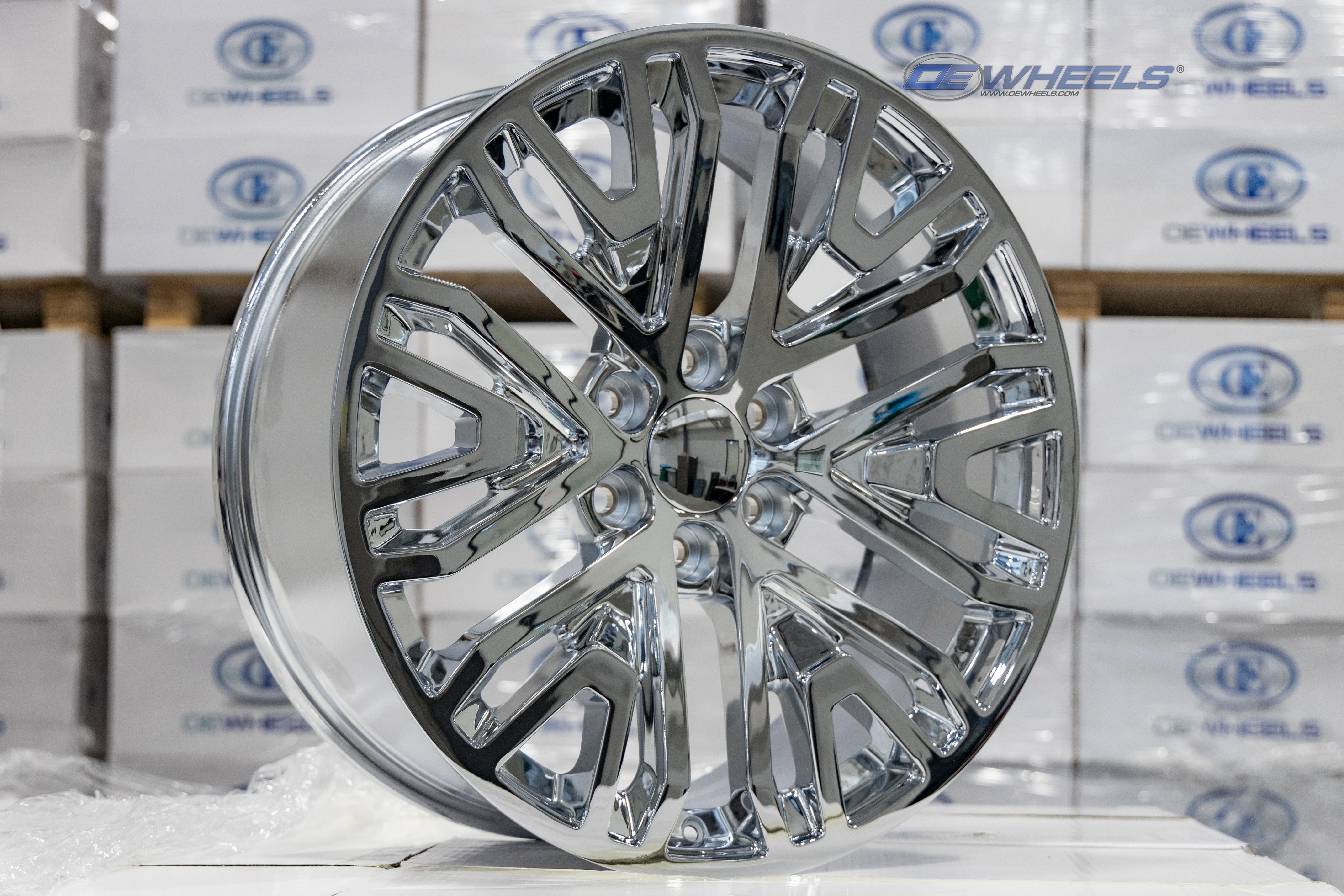 OE Wheels CV37-20090-6550-28C 20" Replica CV37 fits GMC Sierra 1500 20x9 Chrome