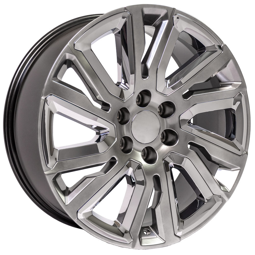 OE Wheels CV39-22090-6550-28HB-ic 22" Replica CV39 fits GMC Sierra 22x9 Hyper