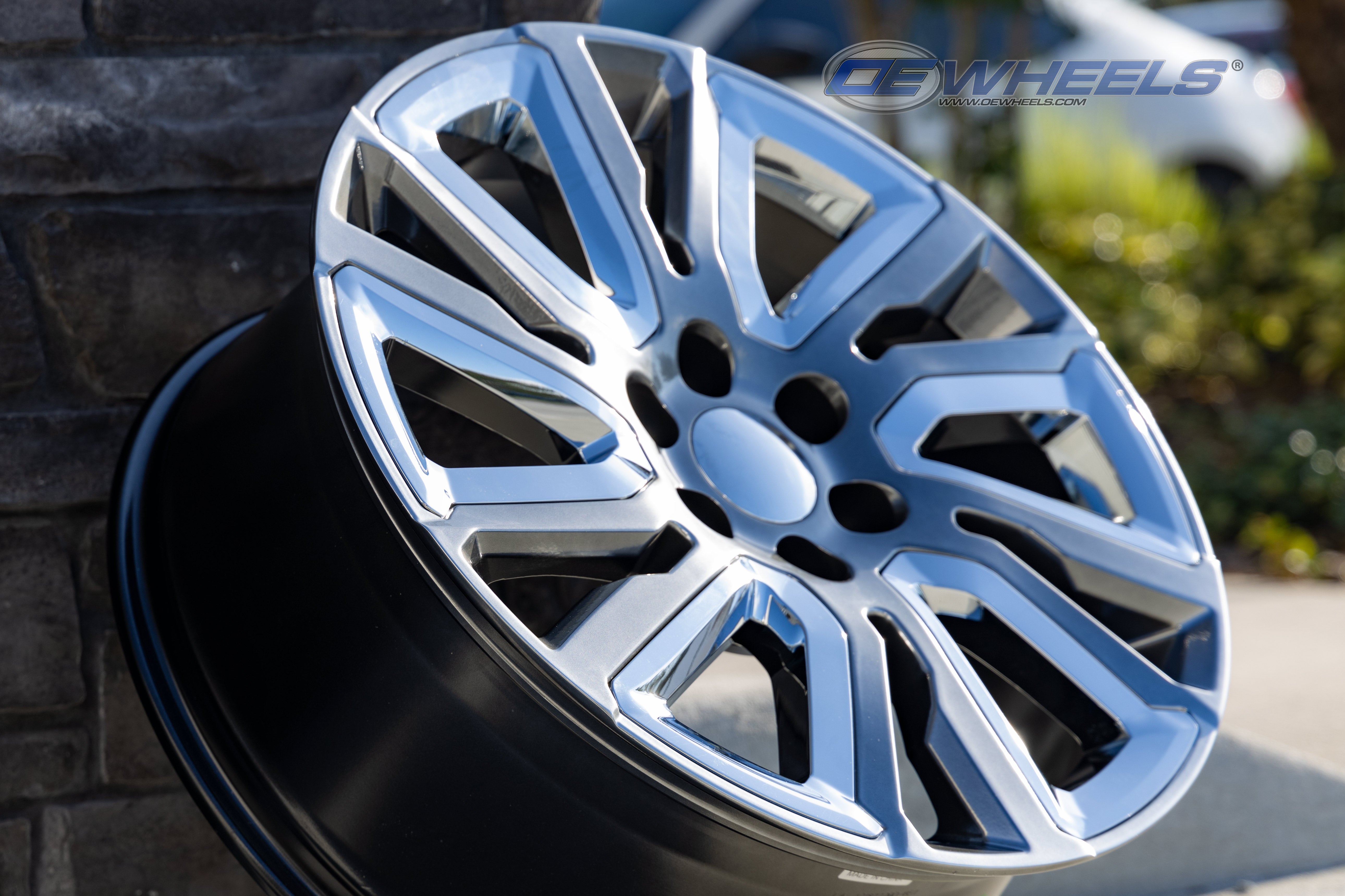OE Wheels CV39-22090-6550-28HB-ic 22" Replica CV39 fits GMC Sierra 22x9 Hyper