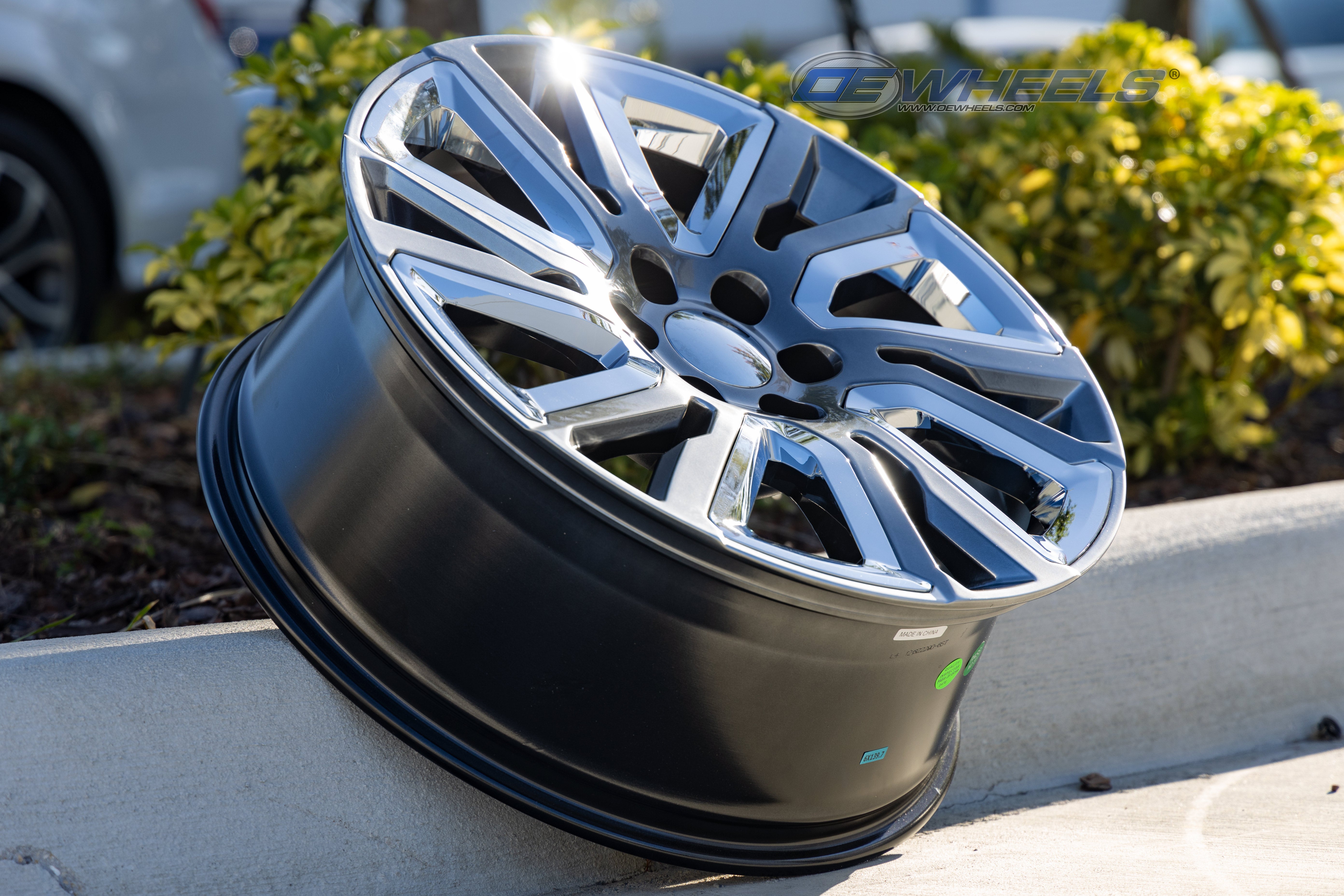 OE Wheels CV39-22090-6550-28HB-ic 22" Replica CV39 fits GMC Sierra 22x9 Hyper